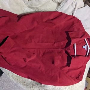 Suede zipper cover up size xl